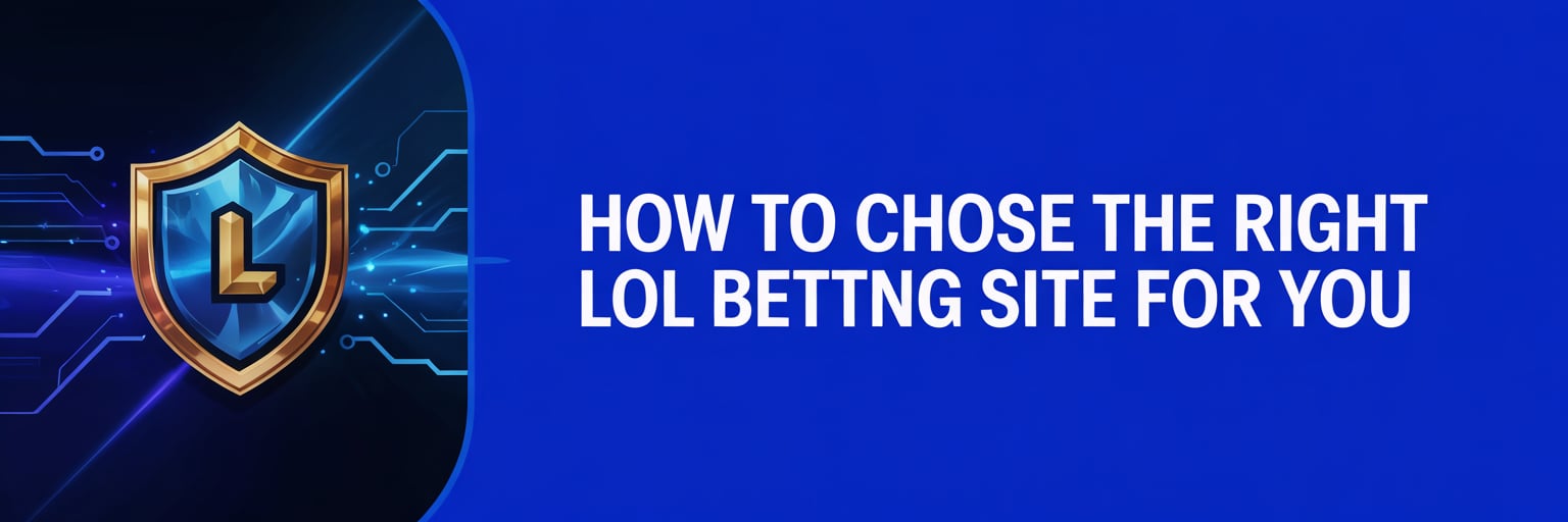 How to Choose the Right LoL Betting Site for You